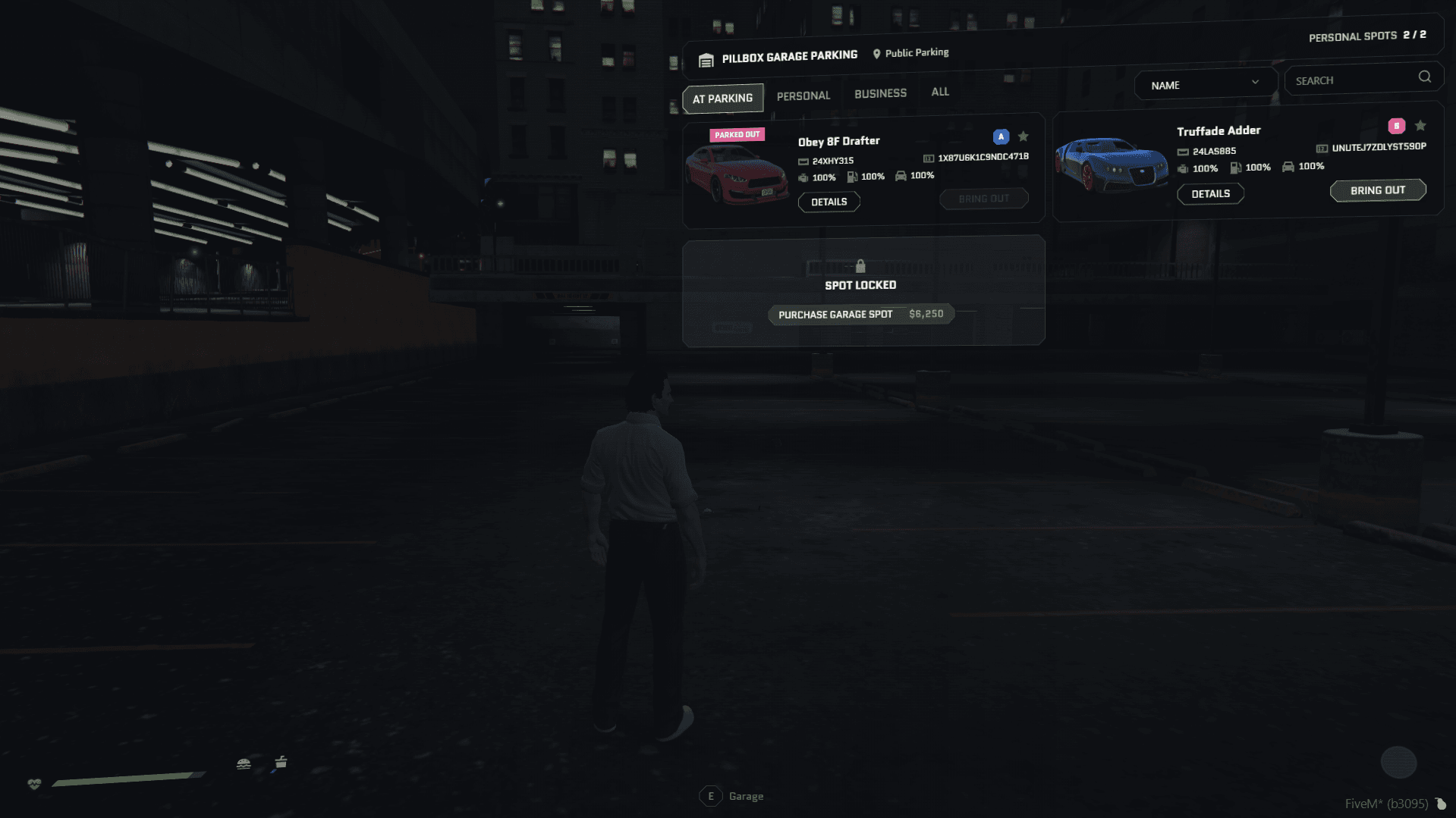 Fivem - Prodigy 4.0 Inspired Garage System - Preview